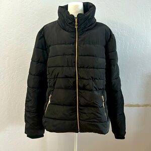 Bodilove Woman Black puffer jacket